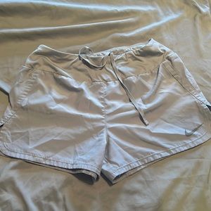 Nike running shorts.